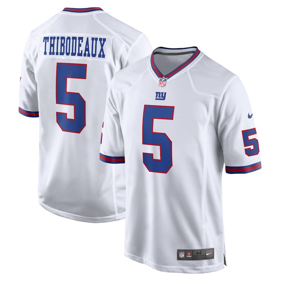 Men New York Giants #5 Kayvon Thibodeaux Nike White Alternate Game NFL Jersey